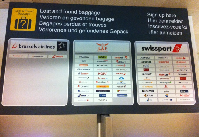 Baggage reclaim Brussels