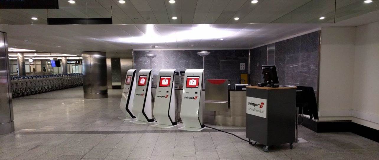 kiosk swissport airport